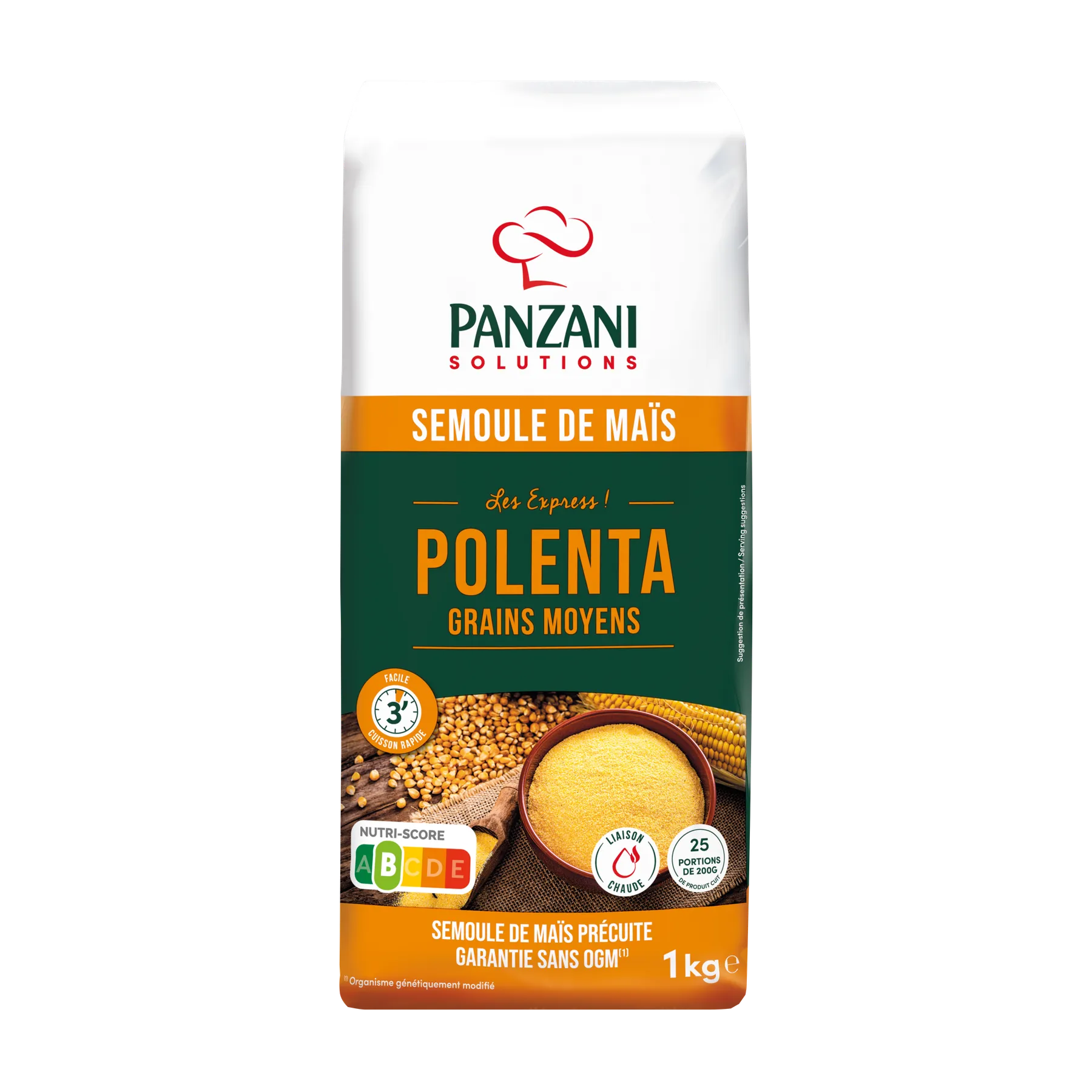 2511030 PAN Solutions Polenta Express Moyen 1Kg 805192 2d Face HD
